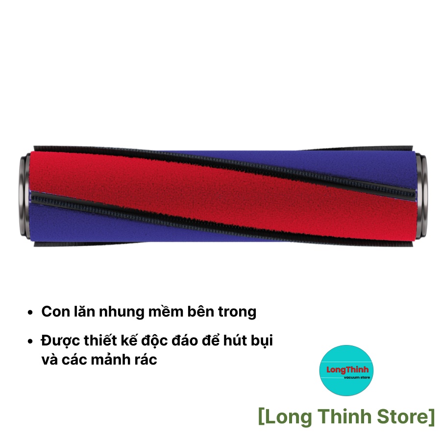 Chính Hãng -  Đầu hút sàn nhung mềm soft roller cleaner head  không dây 𝘿𝙮𝙨on V7 V8 V10 V11 V15