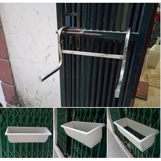 Móc treo chậu hoa chậu trồng cây thông minh trên tường thành bản rộng từ 13cm đến 15cm