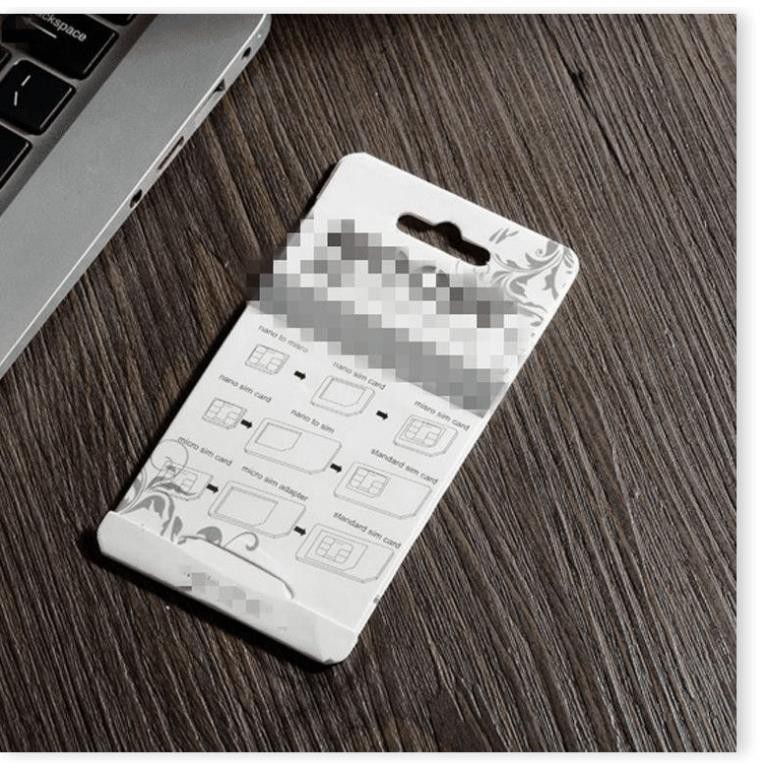 Bộ SIM Card Bộ SIM Card Adapter 4 trong 1 Nano Micro SIM Adapter, dễ dàng tháo lắp khe sim 5652