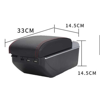 HỘP TỲ TAY  THEO XE TOYOTA VIOS / YARIS TÍCH HỢP 7 CỔNG USB