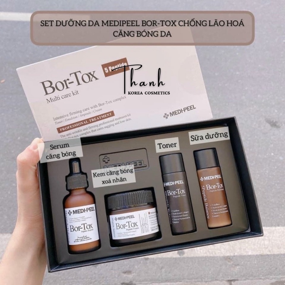 Set Dưỡng Căng Bóng Da Chống Lão Hóa MEDIPEEL BORTOX PEPTIDE 4 Món Hàn Quốc