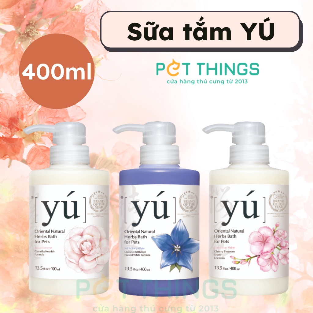 Sữa tắm YÚ Đài Loan cho chó mèo 400ml