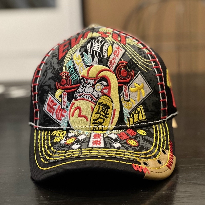 Nón Evisu phối lưới cao cấp