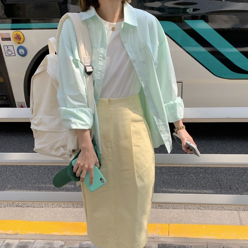 Chân váy lưng cao dễ phối đồ hợp thời trang 2021 sành điệu cho nữ | BigBuy360 - bigbuy360.vn