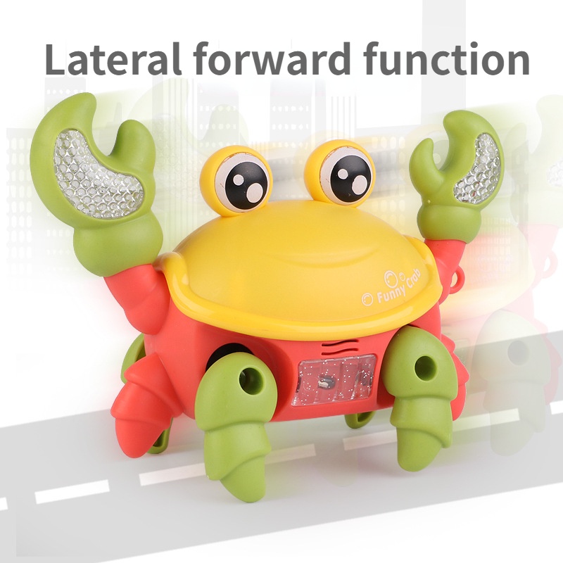 Đồ Chơi Chú Cua Điện Tử Có Đèn Và Nhạc Dễ Thương Cho Bé