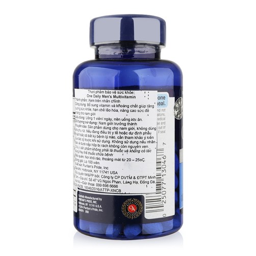 [CHÍNH HÃNG] Viên uống bổ sung Vitamin & khoáng chất cho nam giới One Daily Men Multivitamin (100 viên) Puritan's Pride | BigBuy360 - bigbuy360.vn