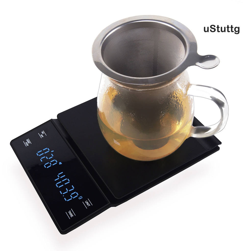 Hand Drip Coffee Scale 0.1G/3Kg Precision Sensor Kitchen Food Weighing Tool