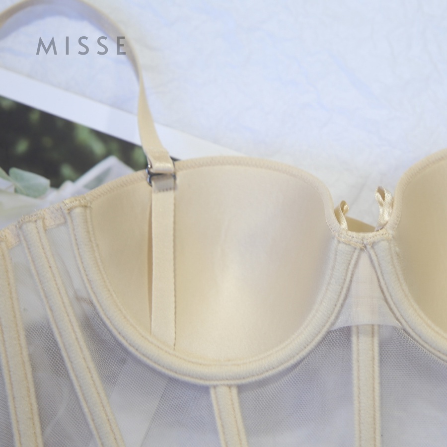Áo corset có gọng, mút mỏng, kiểu dáng trơn basic đơn giản, sexy gợi cảm MISSE CORSET01 | BigBuy360 - bigbuy360.vn