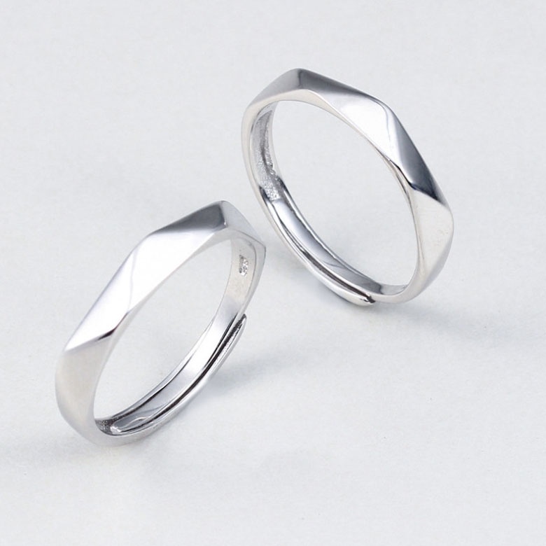 Nhẫn cặp đôi nam nữ MIOCO NB13, nhẫn đôi thiết kế hở dễ dàng điều chỉnh kích cỡ, nhẫn nam nữ tình yêu mẫu mới