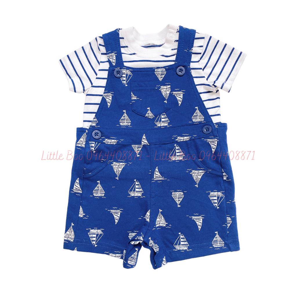 Set yếm đùi Little Me cho bé trai dễ thương 3-24M