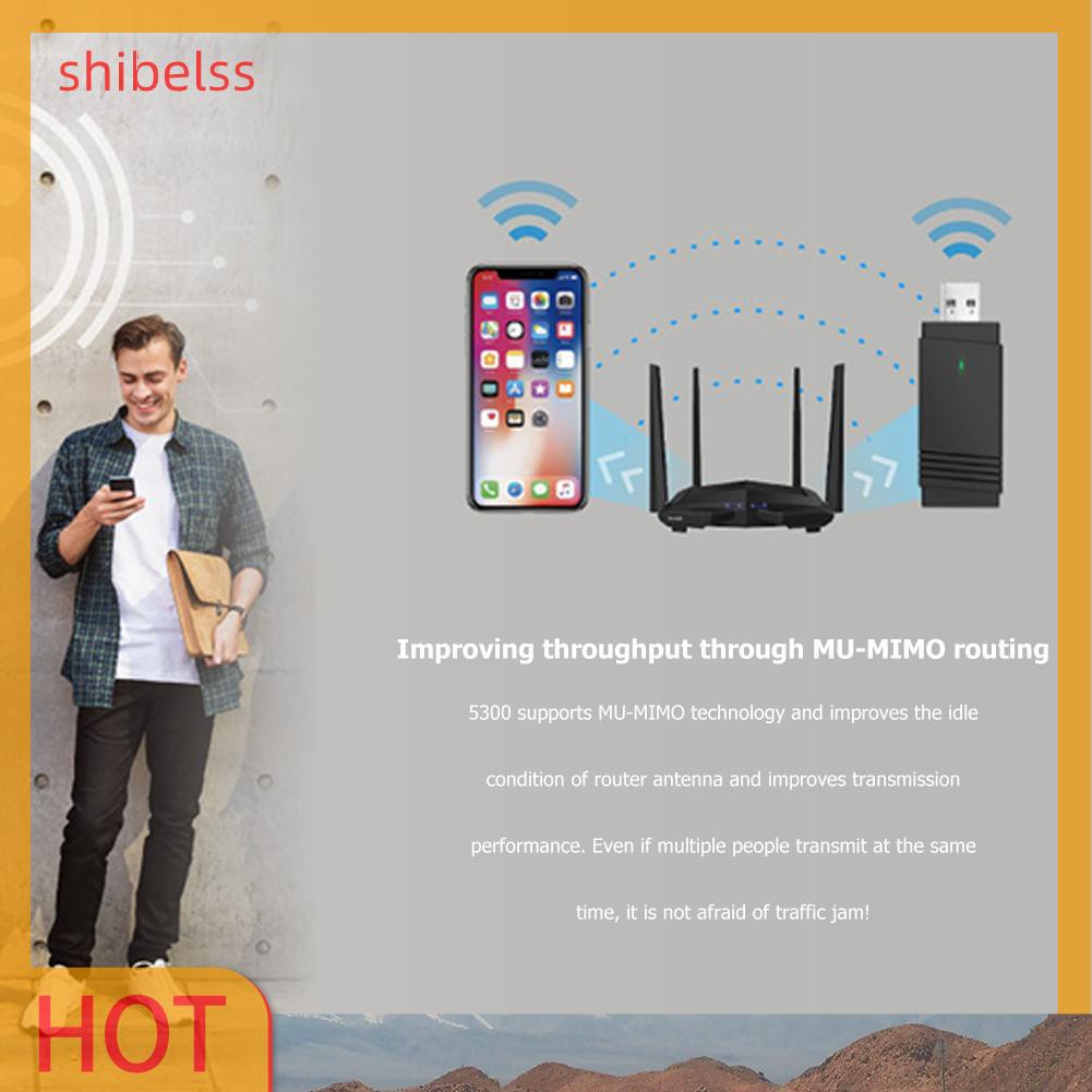 Usb Wifi Không Dây 2.4ghz / 5.8ghz 1300mbps | BigBuy360 - bigbuy360.vn