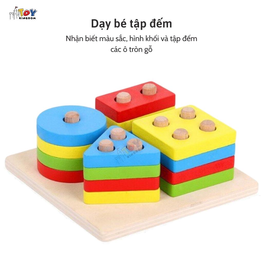 Đồ Chơi Xếp Hình TOYKINGDOM Montessori Phát Triển Trí Tuệ Cho Bé Toykingdom