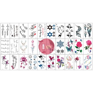 Set 30 tờ hình xăm dán tattoo