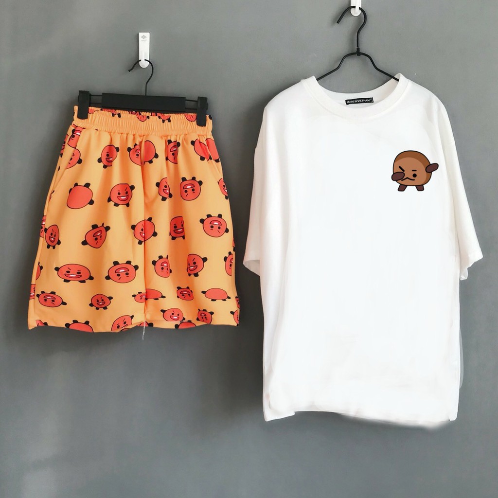 UNISEX - SHORT BTS - SHORT BT21 - SHORT CARTOON - SHORT UNISEX NAM NỮ - SHORT VANS, KOYA, COOKY, SHOOKY