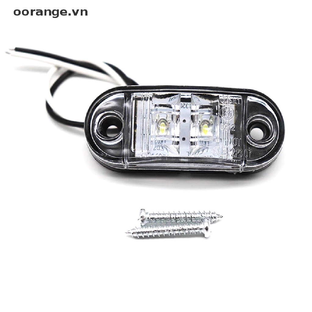 Đèn cảnh báo hình oval 12v 24V gắn hông xe tải chuyên dùng nhiều màu sắc