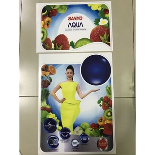 combo 5 tem dán tủ lạnh Sanyo