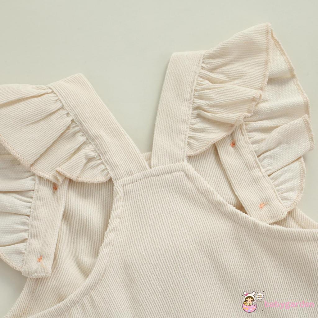 Đầm cổ vuông màu sắc đơn giản có túi dành cho bé gái 6 tháng - 3 tuổi