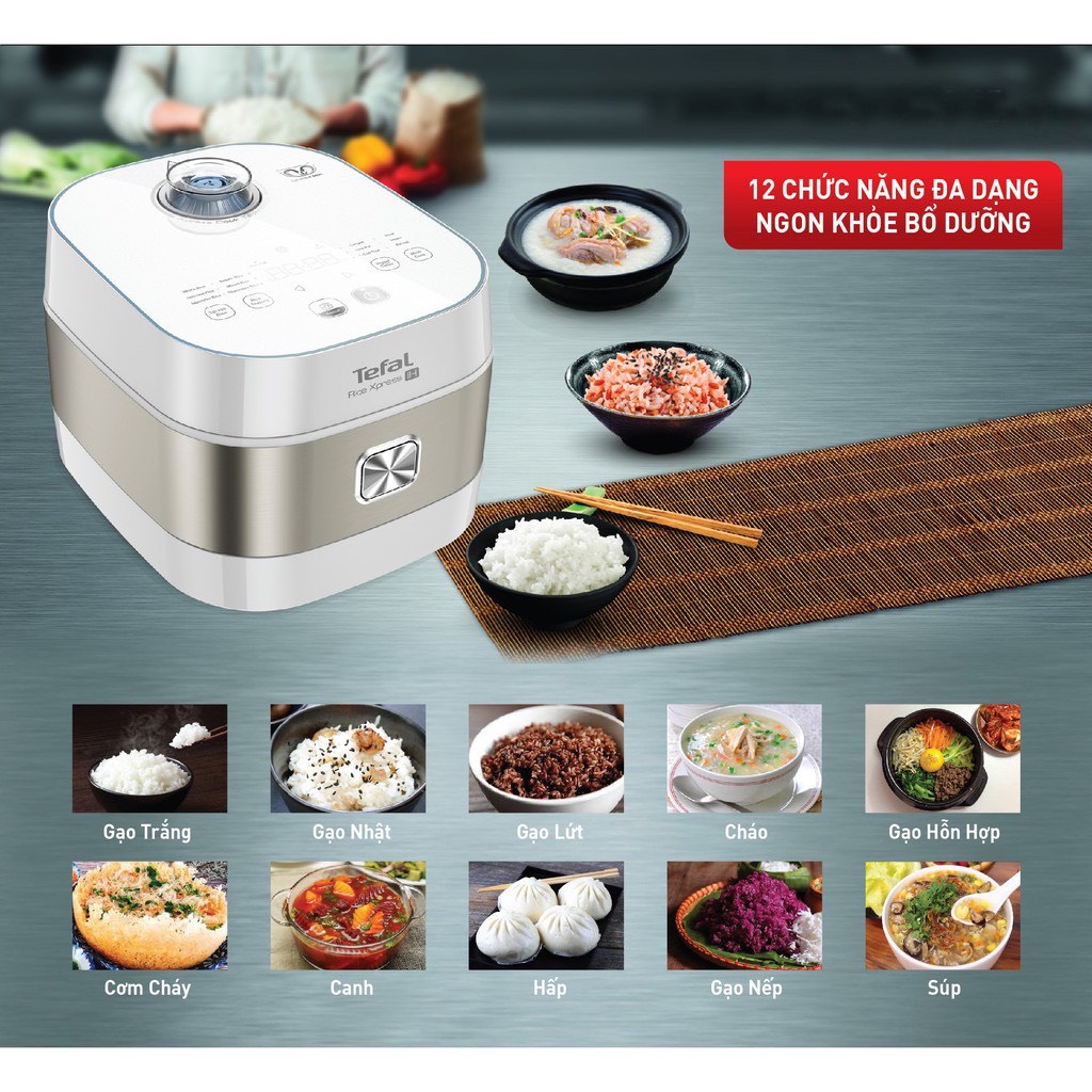 Nồi cơm điện cao tần Tefal RK762168 1.5L 1200W