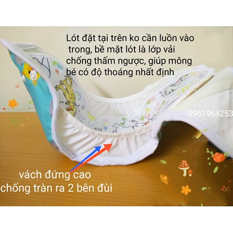 Tã vải Babunature siêu chống tràn size M, L