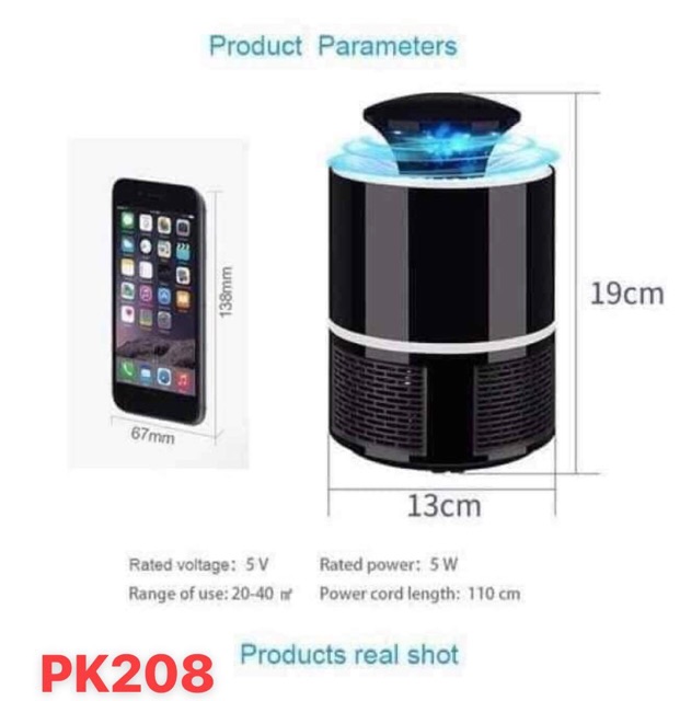 Đèn bắt muỗi thông minh