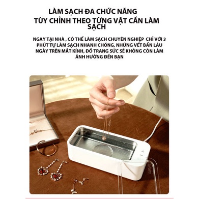 Máy làm sạch bằng sóng siêu âm đa năng Lofans CS-602 - Vệ sinh trang sức/ kính mắt/ đồng hồ/ ty giả/ thìa dĩa ...