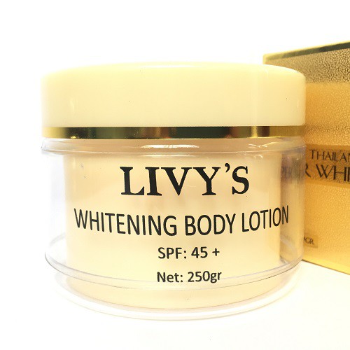 KEM BODY LIVY’S WHITENING BODY LOTION 250g  ( màu vàng )