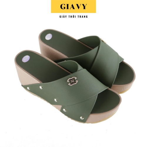 GIAVY- Dép nữ đế xuồng cao 7 phân