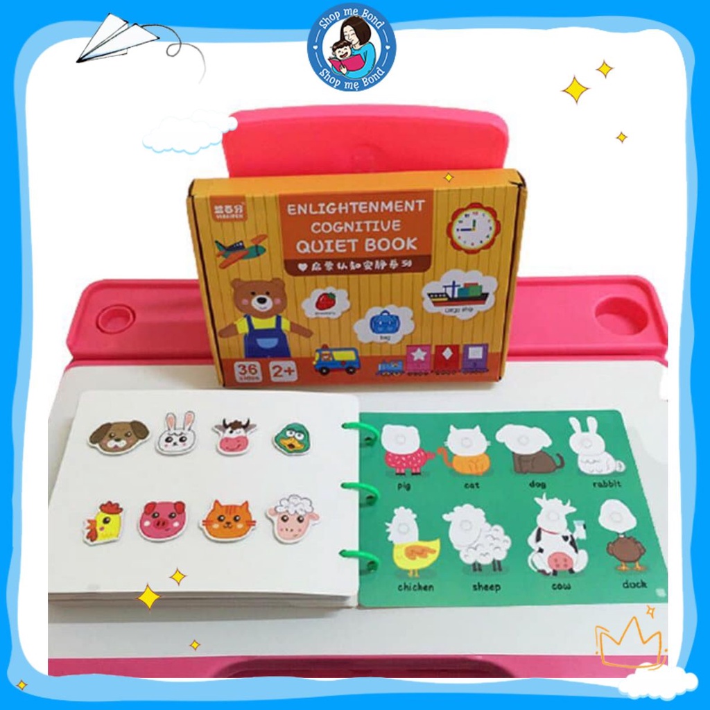 Học liệu bóc dán 17 chủ đề, luyện tư duy, giúp bé vừa chơi vừa học -M1 - 𝙎𝙃𝙊𝙋 𝙈𝙀̣ 𝘽𝙊𝙉𝘿