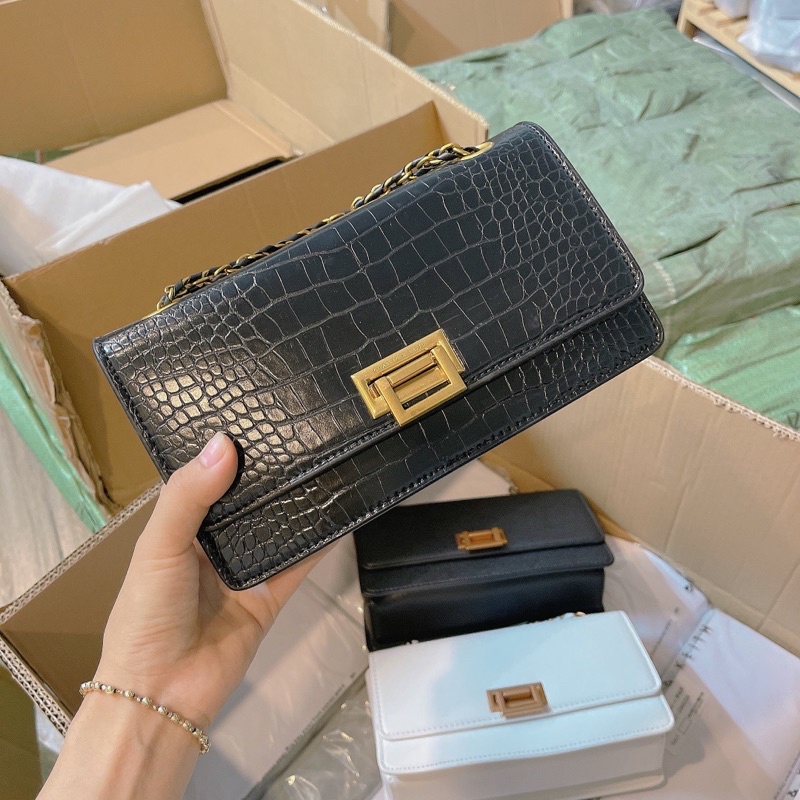 Túi xách nắp gập công sở ảnh thật + video