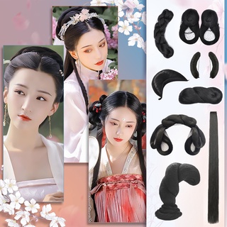 1-Búi Tóc Giả Cài Đầu Hóa Trang Cổ TRANG Các Loại