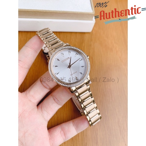 Đồng hồ nữ Citizen Silhouette Crystal Silver FE7043-55A