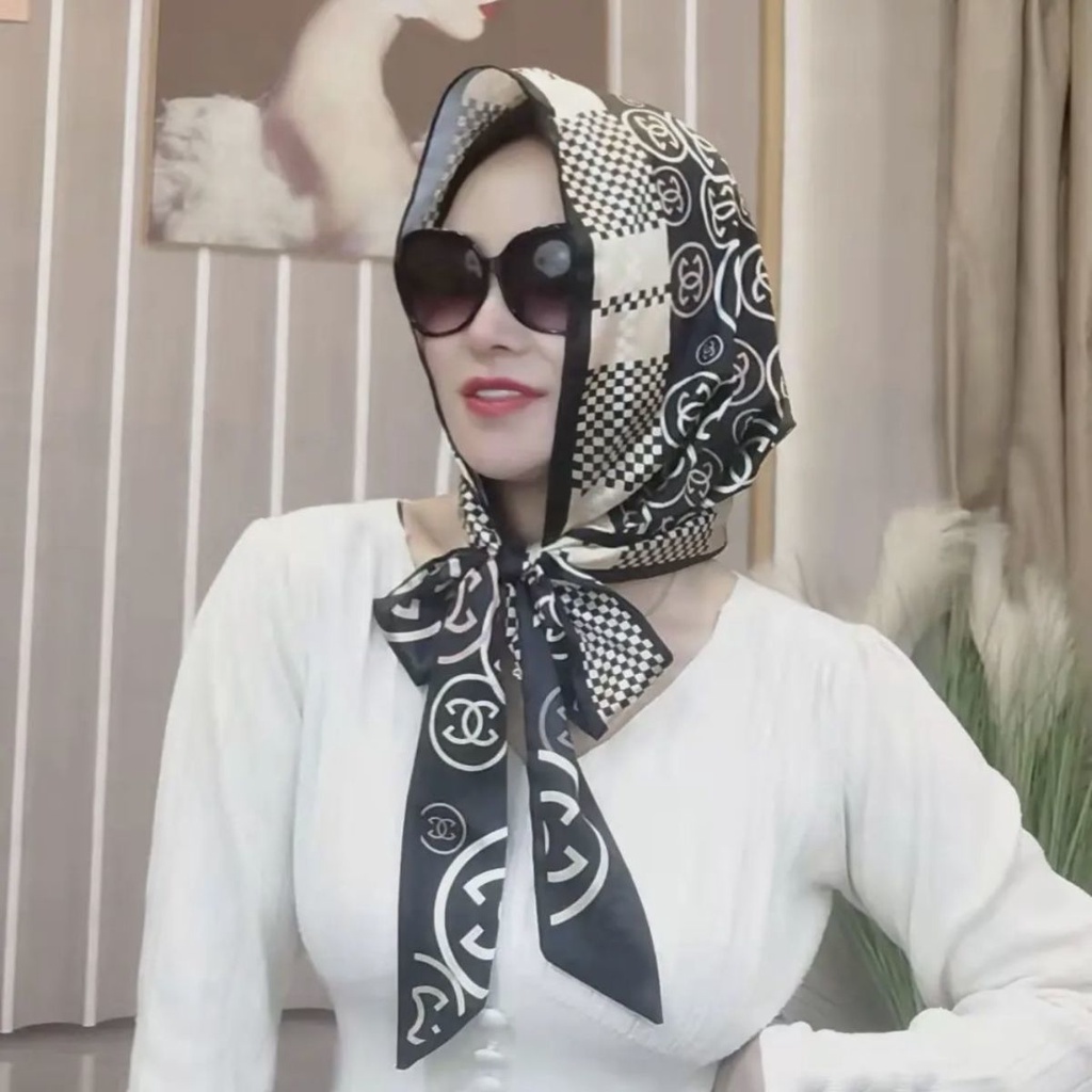 Nón Trùm Đầu Kiêm Khăn Choàng Cổ Chống Nắng Đa Năng Thời Trang Xuân Hè