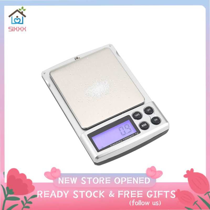 Cân Điện Tử Mini 1kg / 0.1g Màn Hình Lcd Tiện Dụng Cho Nhà Bếp