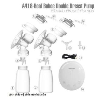 Máy hút sữa điện đôi real bubee Anh