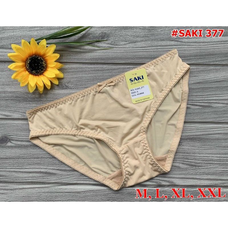 SET 5 CÁI QUẦN LÓT NỮ SAKI TRƠN THUN LẠNH - 377