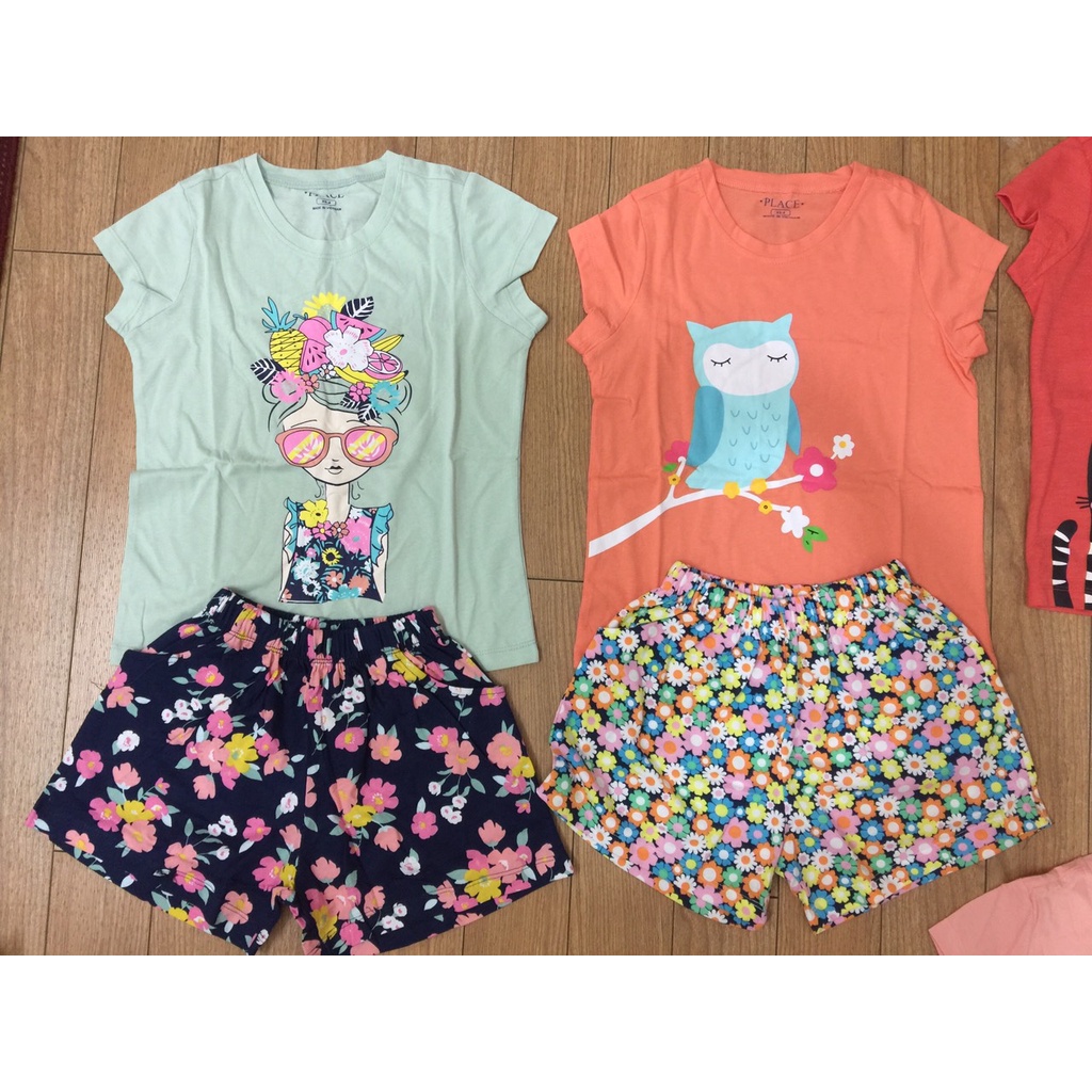 Bộ bé gái vải xuất 4-14Y size đại 18-46kg