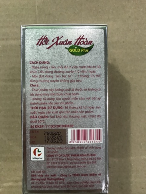 Viên uống đẹp da, cân bằng nội tiết tố Hồi xuân hoàn Gold plus ( hộp 30 viên) | BigBuy360 - bigbuy360.vn