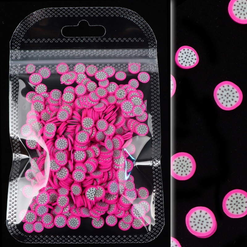 1 Gói Đất Sét Resin Mềm Nhỏ Hình Trái Cây 3D Nhiều Màu Sắc Dùng Làm Đồ Thủ Công DIY