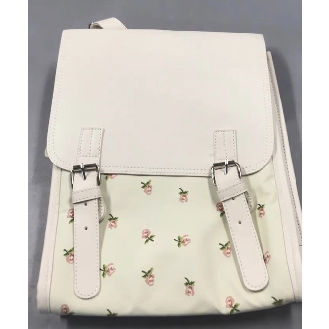 Balo Phong Cách Hàn Quốc Hoạ Tiết Hoa Mini