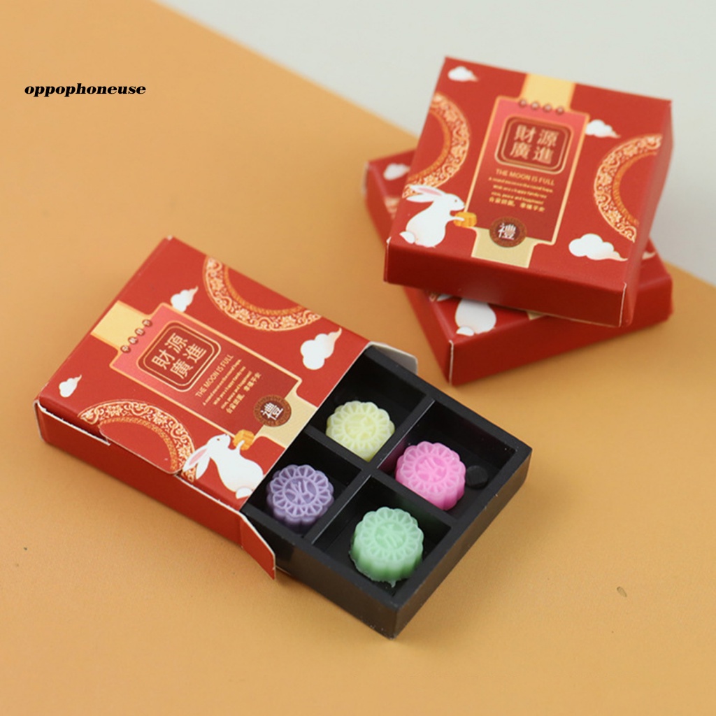 Oppo Mô Hình Bánh Trung Thu Mini Tỉ Lệ 1 / 12 Trang Trí Nhà Búp Bê