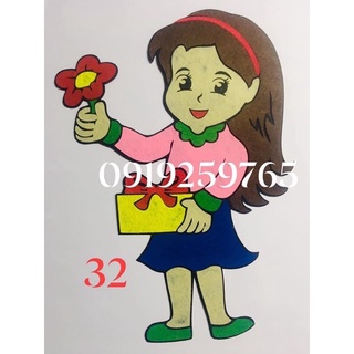 Tranh góc nỉ - Tranh góc mầm non - tranh góc sinh nhật
