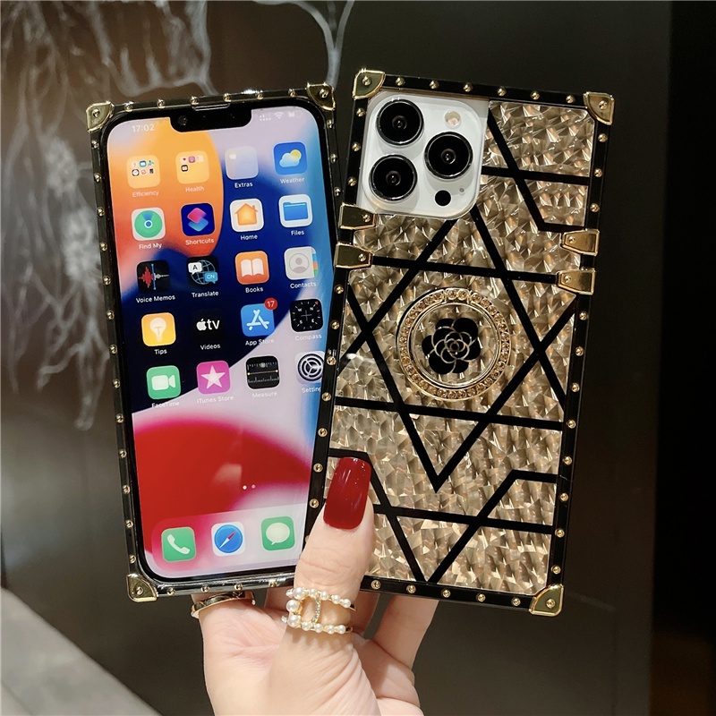 Sang Trọng Ốp Điện Thoại Vuông Thời Trang Cho iphone 15 14 13 pro max 12 11 pro x xs xr 6 7 8 plus