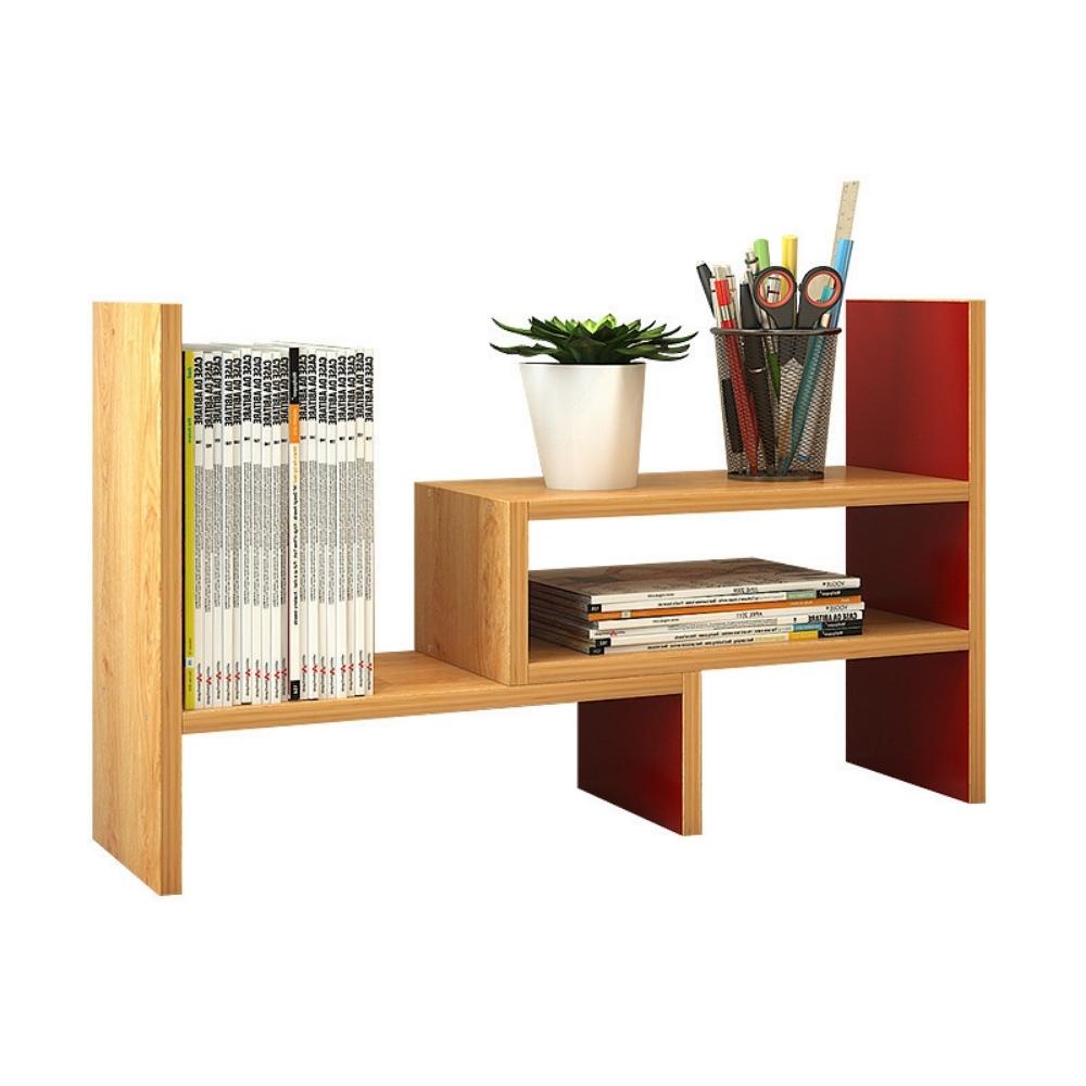 Kệ sách gỗ lắp ghép để bàn Pison decor bàn học gọn gàng - 01 cái
