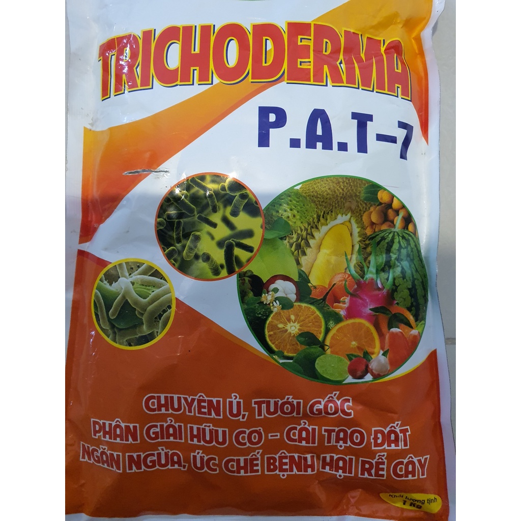 TRICHODERMA (P.A.T-7) - CHUYÊN Ủ TƯỚI GỐC, PHÂN GIẢI HỮU CƠ- CẢI TẠO ĐẤT- NGĂN NGỪA , ỨC CHẾ BỆNH HẠI RỄ CÂY