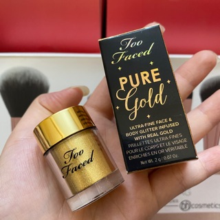 Nhũ mắt too faced pure gold .