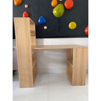 Bàn làm việc gỗ dùng để học, để làm việc kết hợp kệ sách.GP04