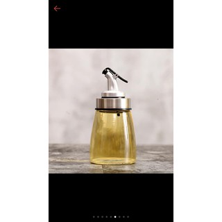 Chi thủy tinh đựng dầu nắp rót 180ml