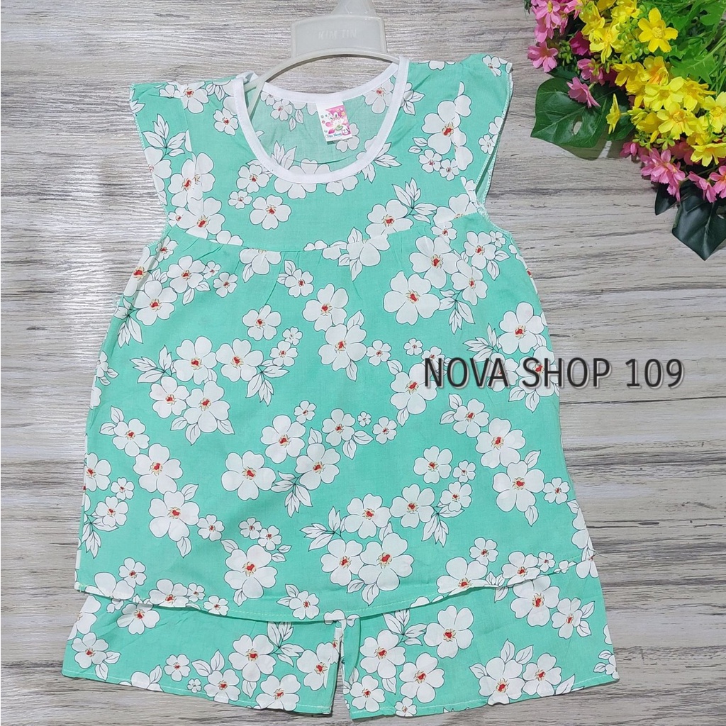 Đồ bộ tôn lanh cánh tiên cho bé gái từ 4 đến 26kg, đồ bộ mặc nhà bé gái NOVA SHOP 109