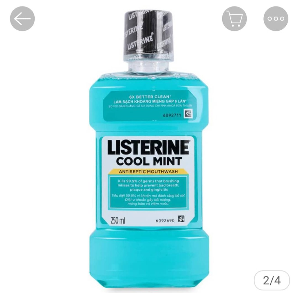 combo 5 Nước súc miệng Listerine 80ml