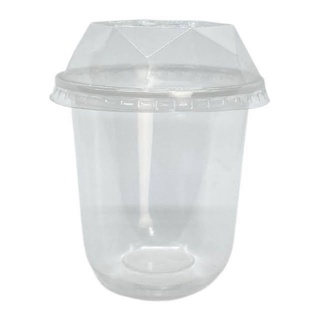 Set 10 Ly nhựa bầu cốc bầu cốc chữ u Nắp Kim Cương